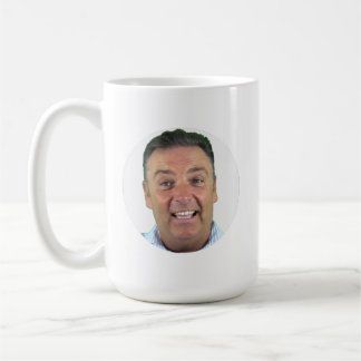 Klassischer weißer Fotobecher - runder Rahmen indi Kaffeetasse