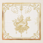 Klassischer Weißer Golddrachen Stift Schal<br><div class="desc">Der Chic Golden Dragon,  Es ist eine grafische Metapher für Sie erstellt.

Sie können den Text mit Ihrem Namen oder Ihrem Kundennamen oder einer beliebigen Phrase,  die Sie Inspiriere,  personalisieren.</div>