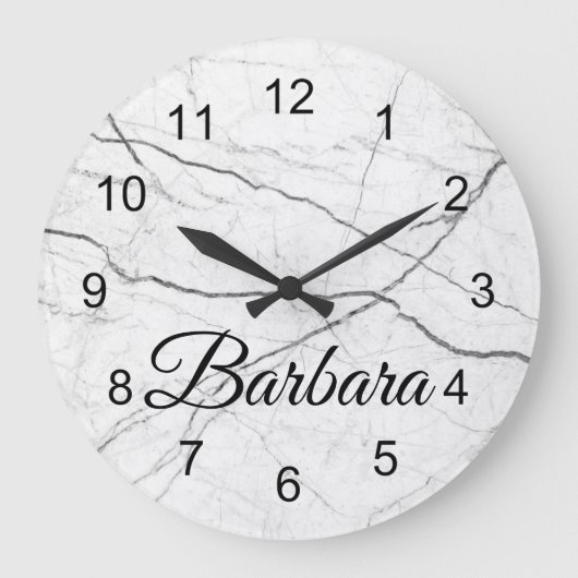 Klassischer weißer große wanduhr (Vorderseite)