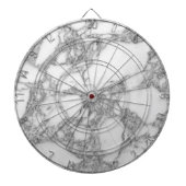 Klassischer weißer Marmorstein, individueller Dart Dartscheibe (vorne)
