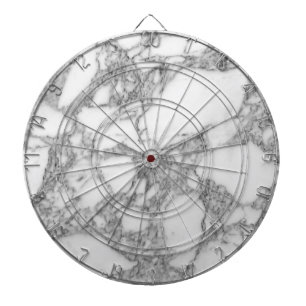 Klassischer weißer Marmorstein, individueller Dart Dartscheibe