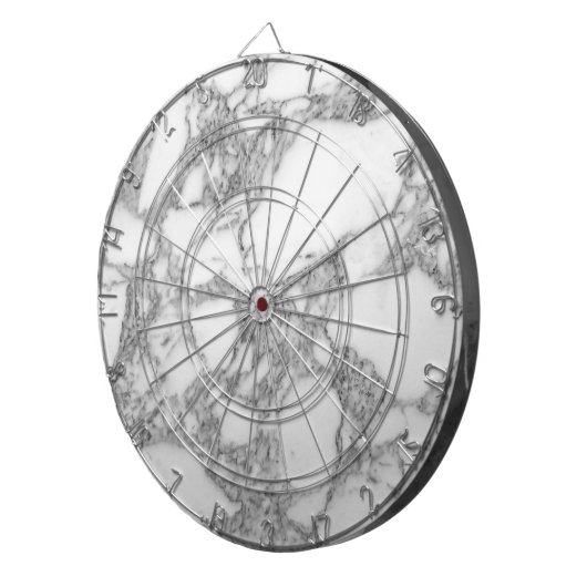 Klassischer weißer Marmorstein, individueller Dart Dartscheibe (Vorderseite rechts)
