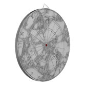 Klassischer weißer Marmorstein, individueller Dart Dartscheibe (Vorderseite Links)
