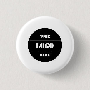 Klassischer weißer personalisierter Kreisabzeichen Button