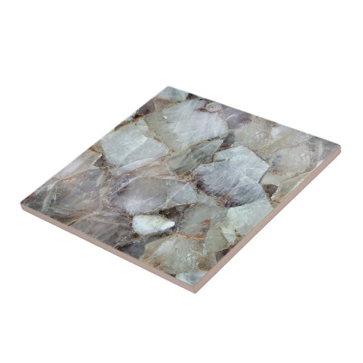 Klassischer weißer Quarz Print Backsplash Fliese (Seite)