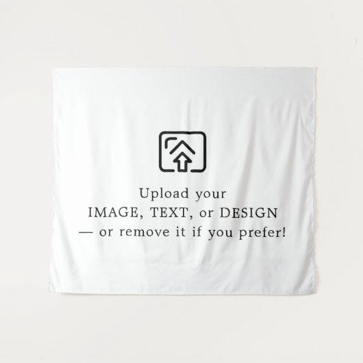 Klassischer weißer Teppich – Machen Sie ihn heute  Wandteppich (Vorderseite (Horizontal))