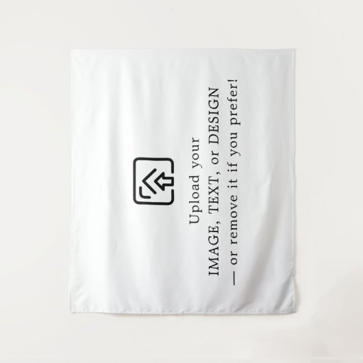 Klassischer weißer Teppich – Machen Sie ihn heute  Wandteppich (Vorderseite)