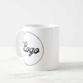 Klassischer weißer Werbe-Logo-Mug mit individuelle Kaffeetasse (Vorderseite Links)