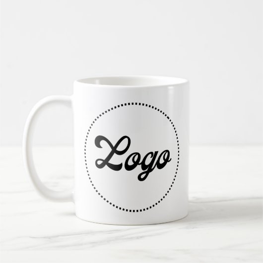 Klassischer weißer Werbe-Logo-Mug mit individuelle Kaffeetasse (Links)