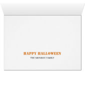 Klassischer Werwolf, glückliches Halloween (Innenansicht Horizontal (Unten))