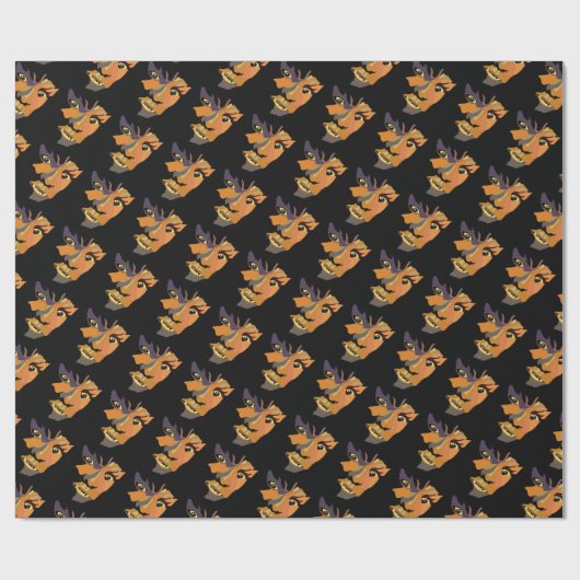 Klassischer Werwolf, Halloween Wrapping Paper Geschenkpapier (Flach)