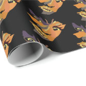 Klassischer Werwolf, Halloween Wrapping Paper Geschenkpapier (Rolleneckpunkt)