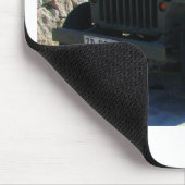 Klassischer Willys Jeep. Mousepad (Ecke)