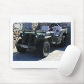 Klassischer Willys Jeep. Mousepad (Mit Mouse)
