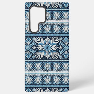 Klassischer Winter-Schnee Fair Isle/Musterstricken Samsung Galaxy Hülle