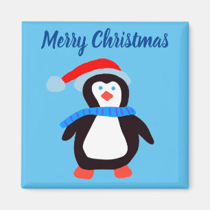Klassischer Winterpinguin Magnet