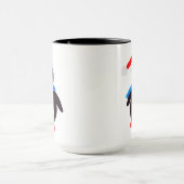 Klassischer Winterpinguin Tasse (Zentrum)