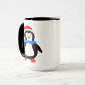 Klassischer Winterpinguin Tasse (Vorderseite Links)