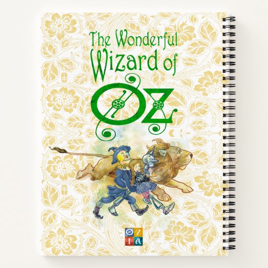KLASSISCHER WIZARD DES OZ SPIRALEN NOTEBOOK NOTIZBLOCK (Rückseite)