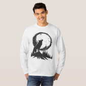 Klassischer Wolf im Mondlicht-T - Shirt (Vorne ganz)