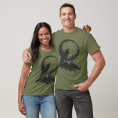 Klassischer Wolf im Mondlicht T-Shirt (Unisex)