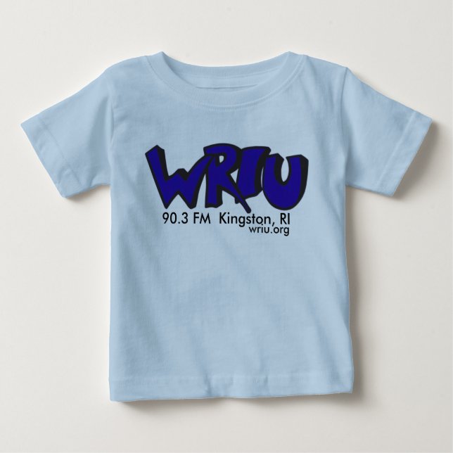 Klassischer WRIU Logo-Baby-T - Shirt (blau) (Vorderseite)