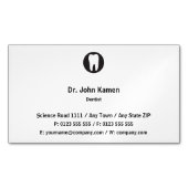 Klassischer Zahnarzt | Einfach Magnetische Visitenkarte (Vorderseite)