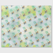 Klassischer Zauberer für Oz Geburtstagsverpackungs Geschenkpapier (Flach)