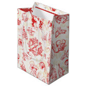 Klassischer Zauberer für Oz-Geschenktasche Mittlere Geschenktüte (Vorderseite Schrägansicht)