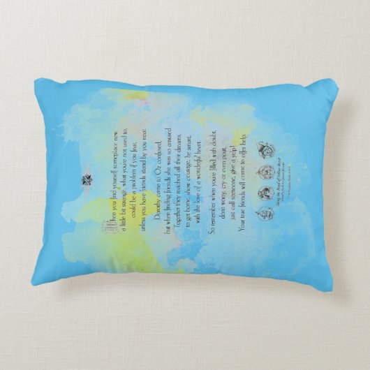 Klassischer Zauberer für Oz Pillow Dekokissen (Rückseite)