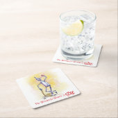 Klassischer Zauberer für Oz Tin Man Square Paper U Rechteckiger Pappuntersetzer (Vor Ort)