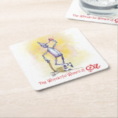 Klassischer Zauberer für Oz Tin Man Square Paper U Rechteckiger Pappuntersetzer (angewinkelt)