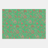 Klassischer Zauberer für Oz Weihnachten - 3 farbig Geschenkpapier Set (Vorderseite 3)