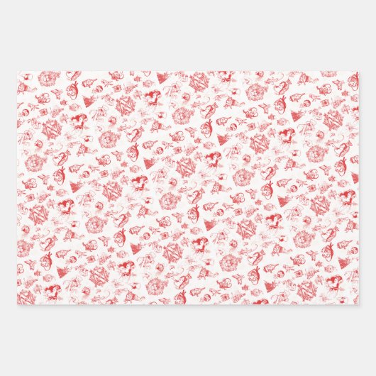 Klassischer Zauberer für Oz Weihnachten - 3 farbig Geschenkpapier Set (Vorderseite)