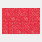 Klassischer Zauberer für Oz Weihnachten - 3 farbig Geschenkpapier Set (Vorderseite 3)