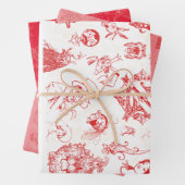 Klassischer Zauberer für Oz Weihnachten - 3 farbig Geschenkpapier Set (Beispiel)