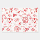 Klassischer Zauberer für Oz Weihnachten - 3 farbig Geschenkpapier Set (Vorderseite)