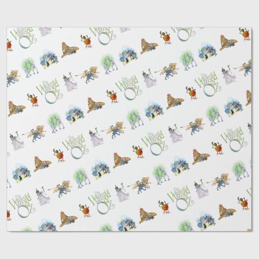 Klassischer Zauberer für Oz Weihnachtswrapping Pap Geschenkpapier (Flach)