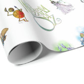 Klassischer Zauberer für Oz Weihnachtswrapping Pap Geschenkpapier (Rolleneckpunkt)