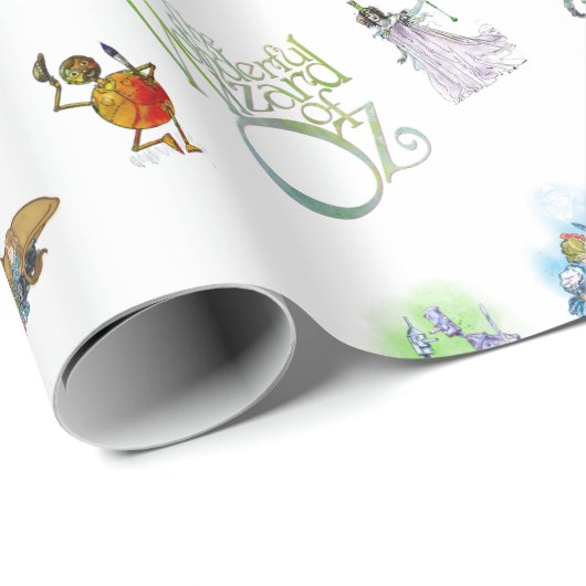 Klassischer Zauberer für Oz Weihnachtswrapping Pap Geschenkpapier (Rolleneckpunkt)