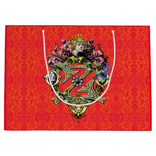 Klassischer Zauberer von Oz Weihnachten Große Geschenktüte (Vorderseite)