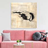 Klassischer Zeigegriff mit Finger Art Zeitung Hint Leinwanddruck (Insitu (Wohnzimmer))