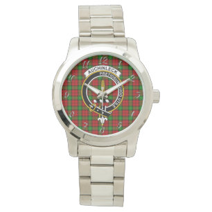 Klassischer Zeitloser Clan Auchinleck Tartan Karie Armbanduhr