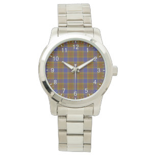 Klassischer Zeitloser Clan Balfour Moderner Tartan Armbanduhr