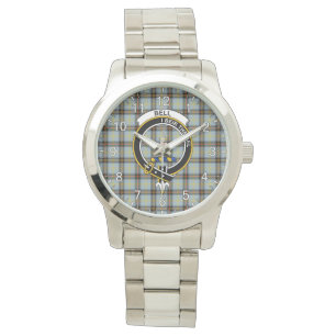 Klassischer Zeitloser Clan Bell Tartan Abzeichen K Armbanduhr