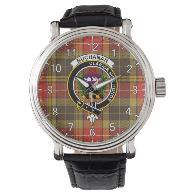 Klassischer zeitloser Clan Buchanan Altes Set gewi Armbanduhr (Vorderseite)