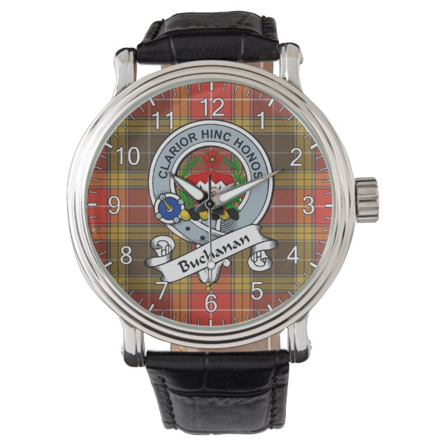Klassischer zeitloser Clan Buchanan Altes Set gewi Armbanduhr (Vorderseite)