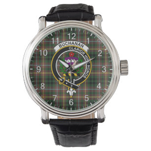 Klassischer Zeitloser Clan Buchanan Jagd Tartan Ba Armbanduhr