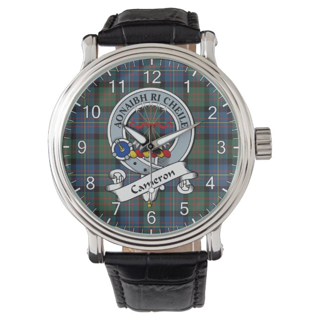 Klassischer zeitloser Clan Cameron von Erracht Anc Armbanduhr (Vorderseite)