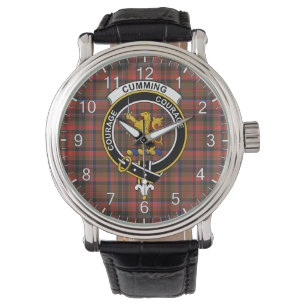 Klassischer Zeitloser Clan Cumming Wetter Tartan B Armbanduhr